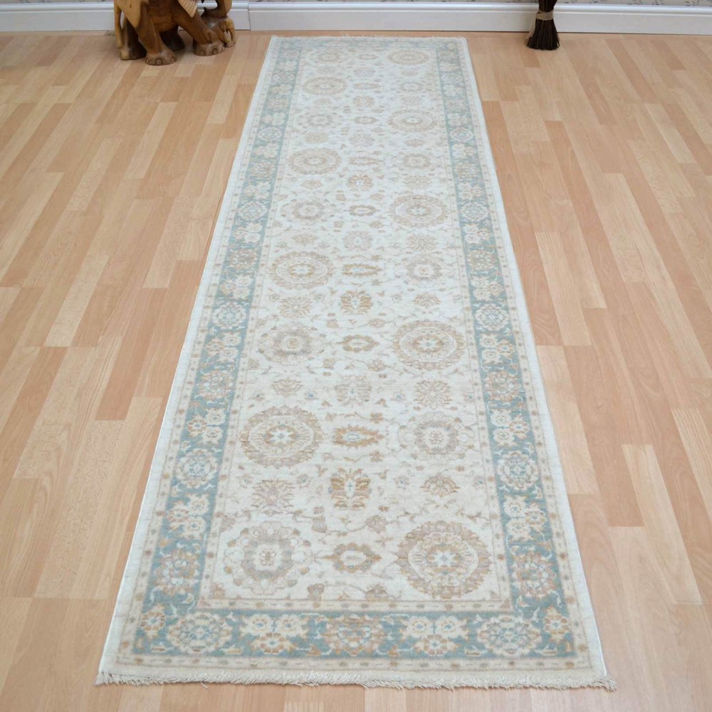 Chobi Hallway Runners CB05 in Beige and Green